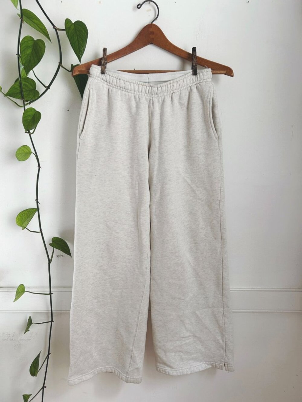 Wide-Leg Gray Sweatpants Low Waist Loungewear Wild Fable XS - Picture 3 of 8